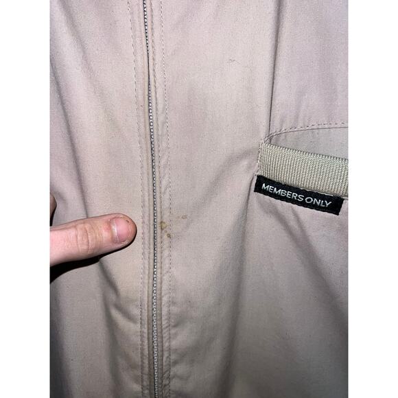 Members Only Racing Jacket Iconic Racer Brown Full Zip Outerwear X-Large XL - Picture 7 of 13